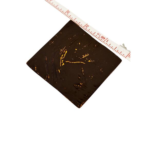 Vintage Copper Square Brooch - Picture 4 of 4